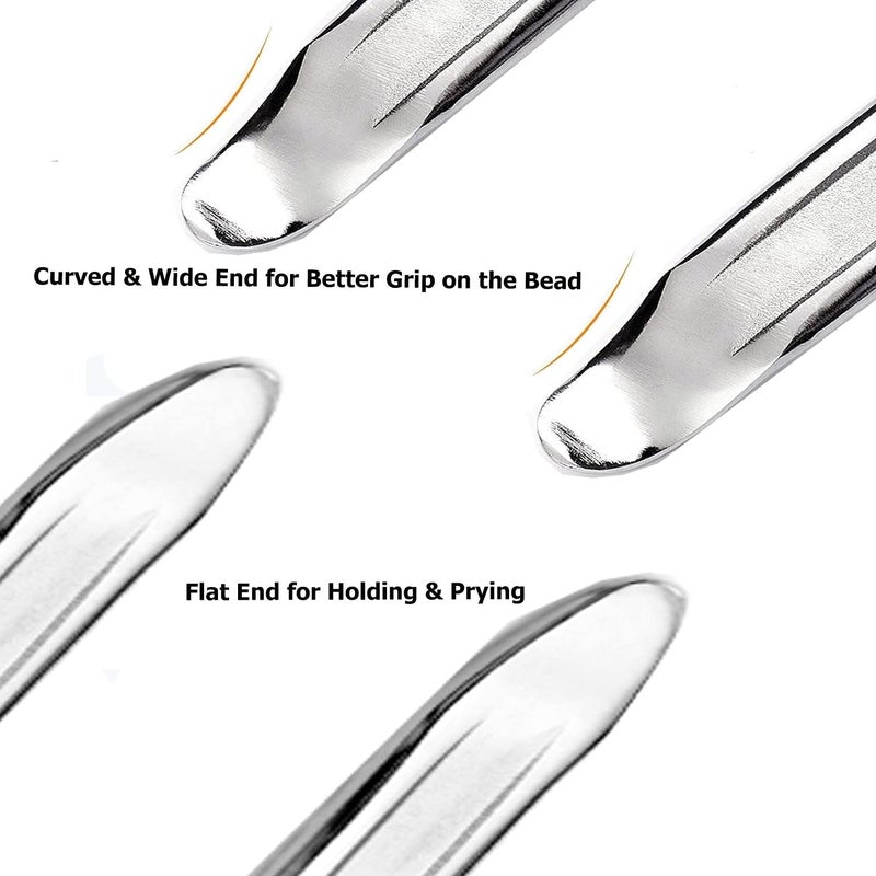 Dr.Roc 2 x 11.8 inch Tire Changing Tool with 4-Way Tool Set Tire Removal Tools Tire Spoons Tire Irons Tire Tool Tire Levers for Bike Motorcycle Dirt Bike Lawn Mower Scooter ATV UTV - Image 3